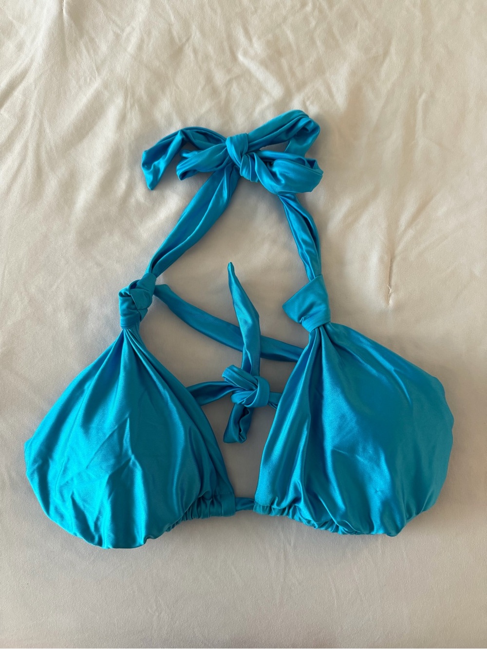 Blue Bikini Top